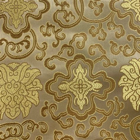 metallic gold chinese fabric|Gold Chinoiserie Fabrics .